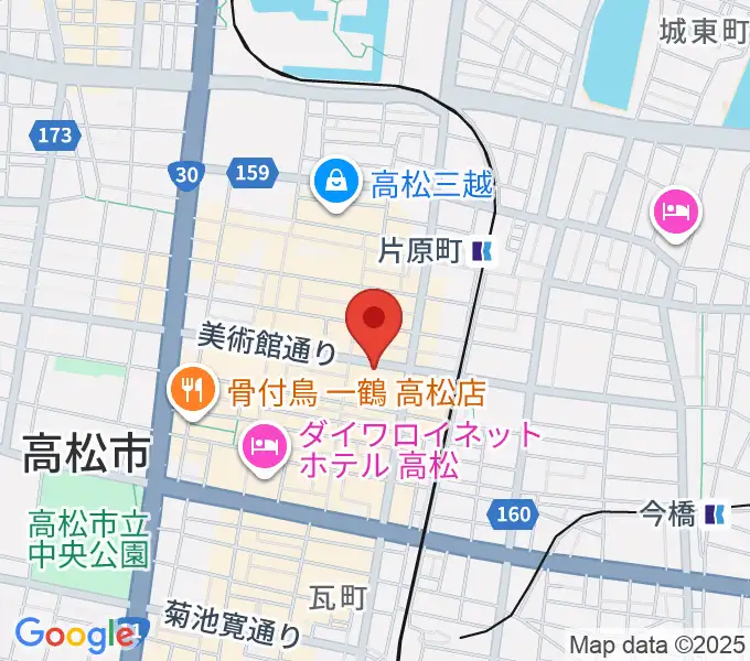高松スタジオナッシュビルの地図