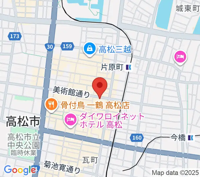 高松スタジオナッシュビルの地図