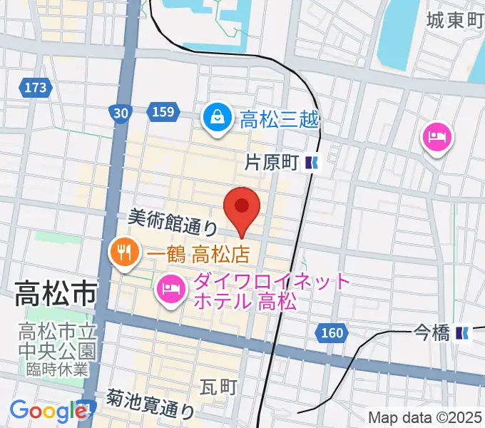 高松スタジオナッシュビルの地図