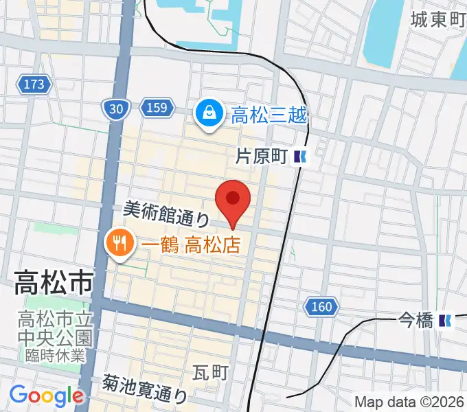 高松スタジオナッシュビルの地図