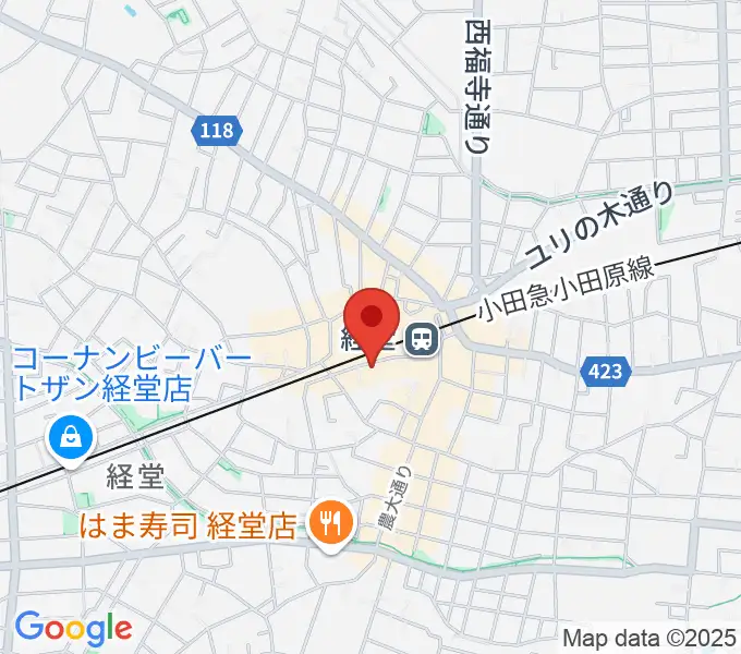 経堂Crazy Loveの地図