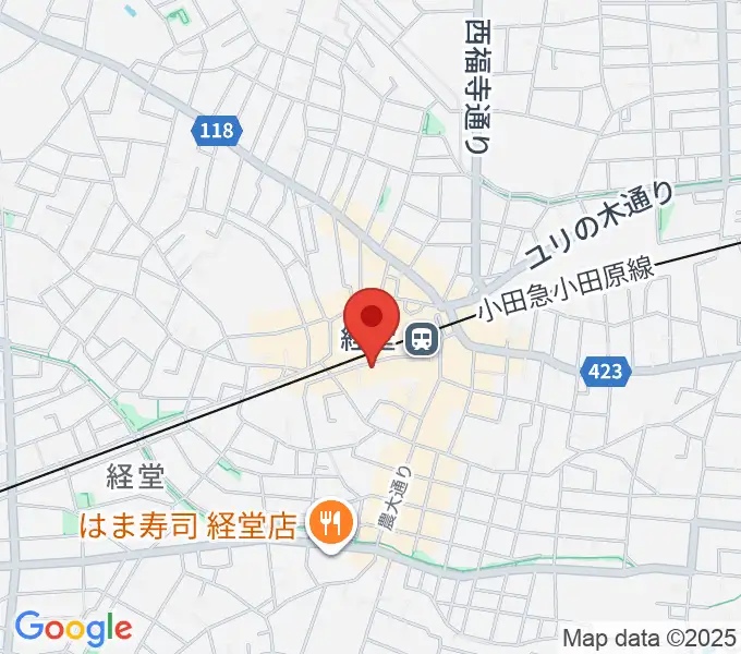 経堂Crazy Loveの地図