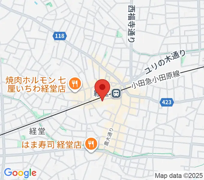 経堂Crazy Loveの地図