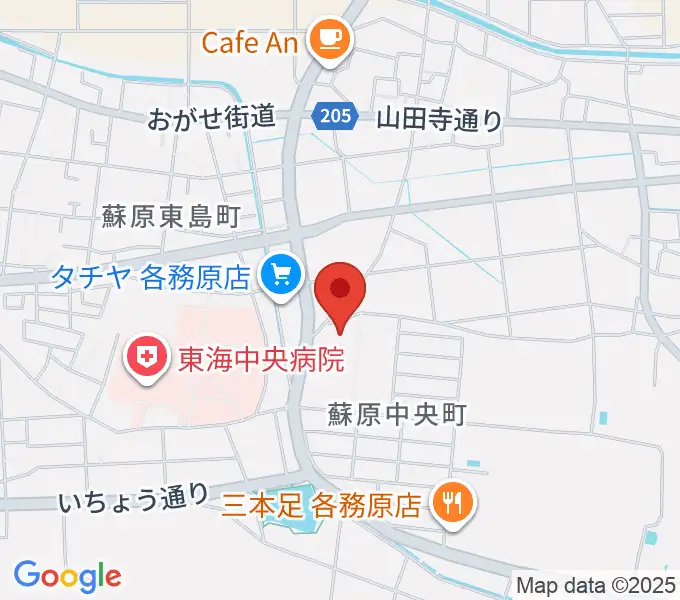 プリニーの文化ホールの地図