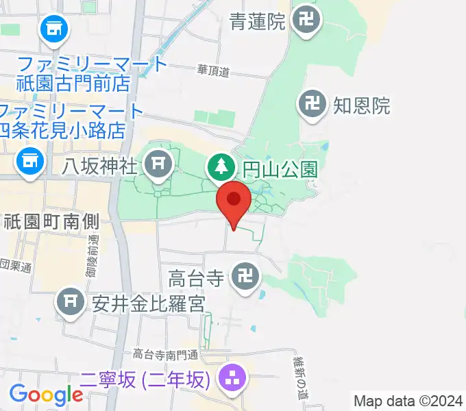 円山公園音楽堂の地図