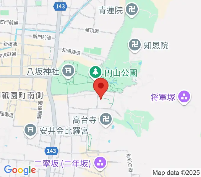 円山公園音楽堂の地図
