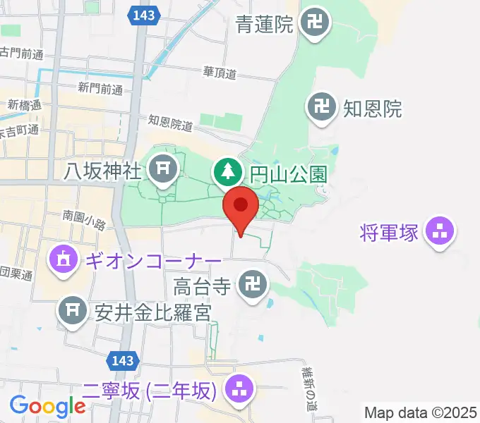 円山公園音楽堂の地図