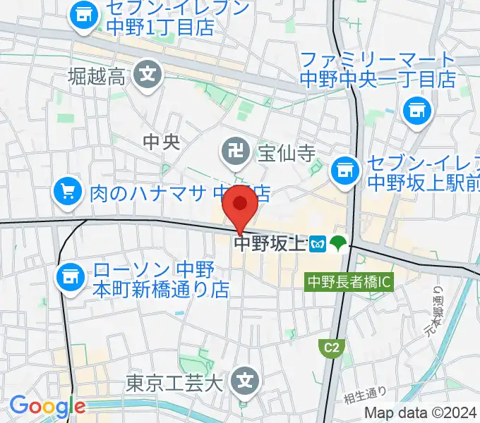 松栄楽器店の地図