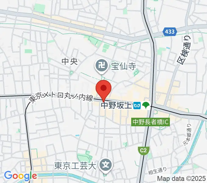 松栄楽器店の地図