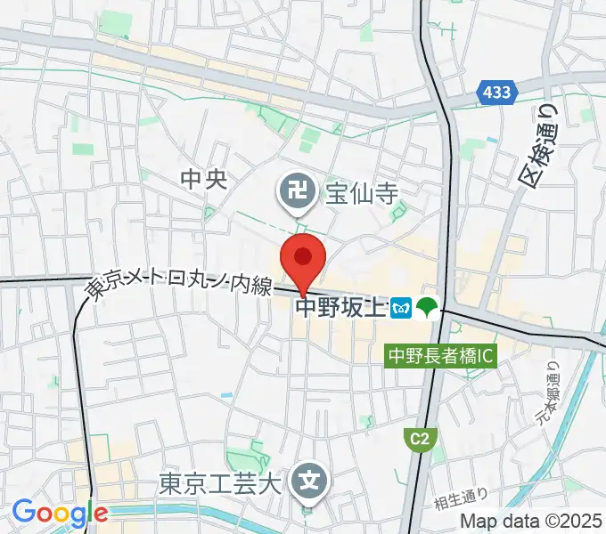松栄楽器店の地図