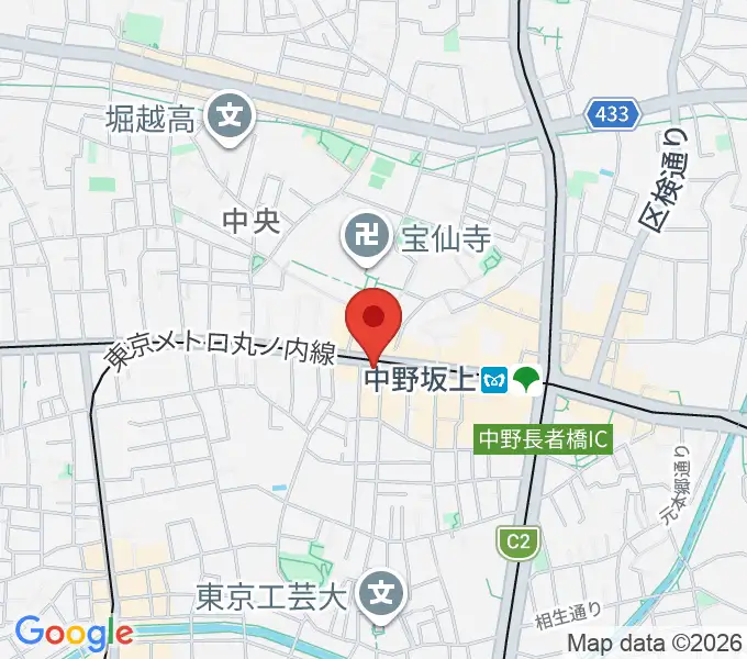 松栄楽器店の地図