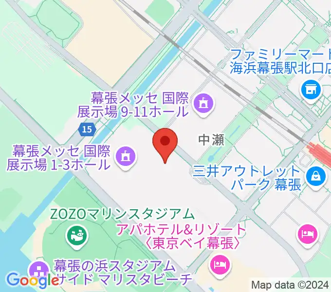 幕張イベントホールの地図