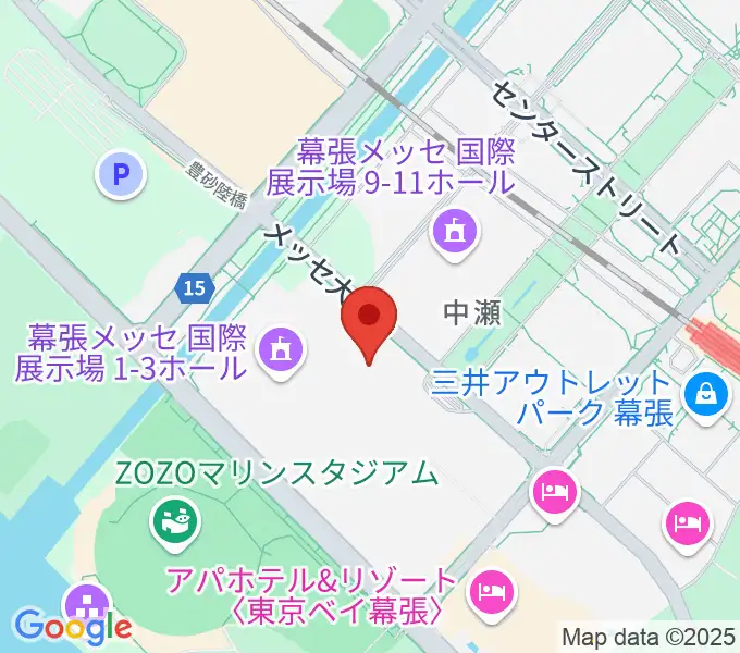 幕張イベントホールの地図