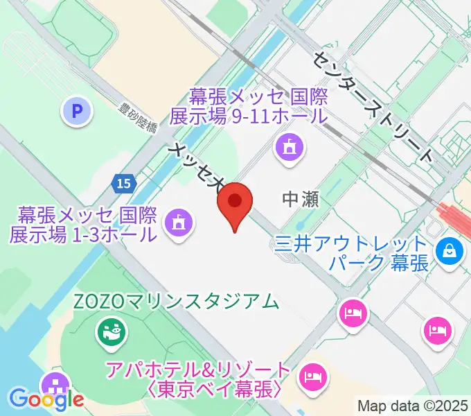 幕張イベントホールの地図