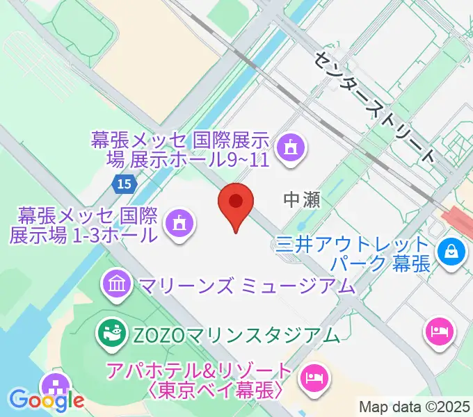 幕張イベントホールの地図