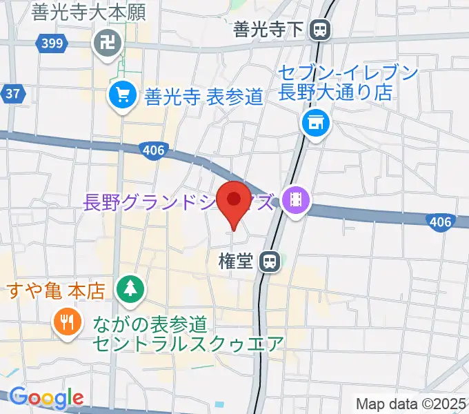 長野ロズベリーカフェの地図