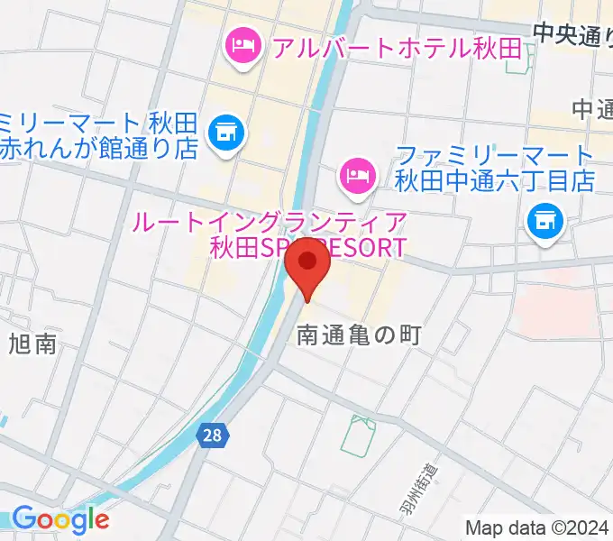 秋田ラウドアフェクションの地図