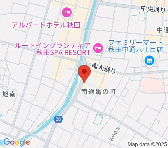 秋田ラウドアフェクションの地図