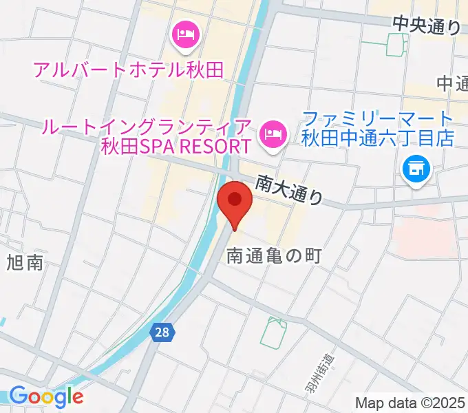秋田ラウドアフェクションの地図