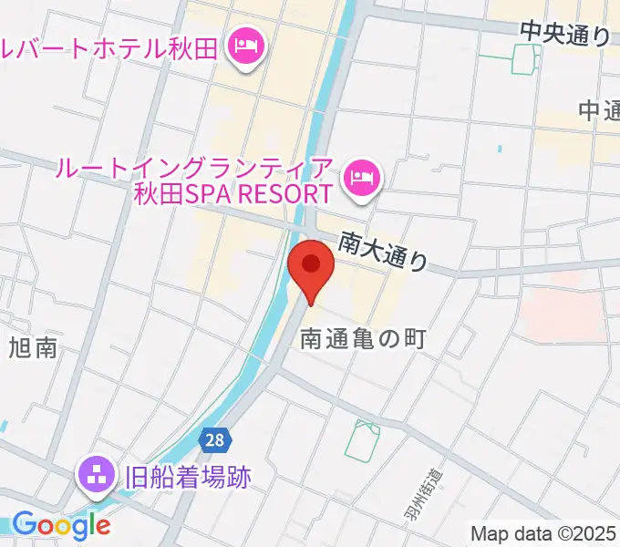 秋田ラウドアフェクションの地図