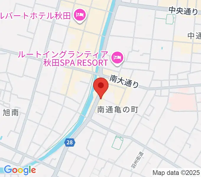 秋田ラウドアフェクションの地図