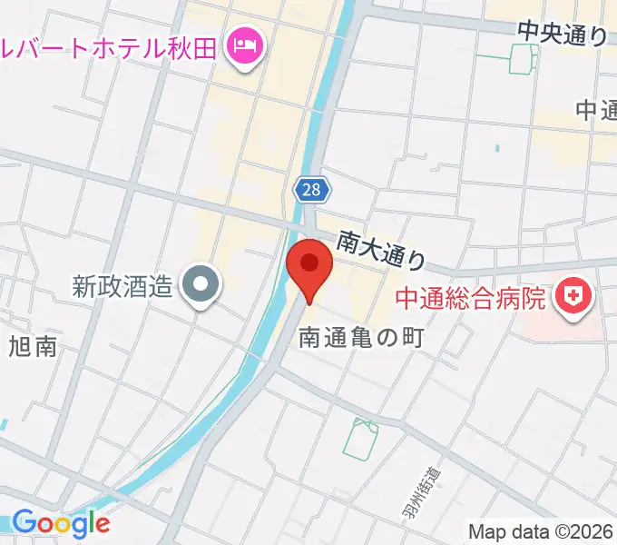 秋田ラウドアフェクションの地図