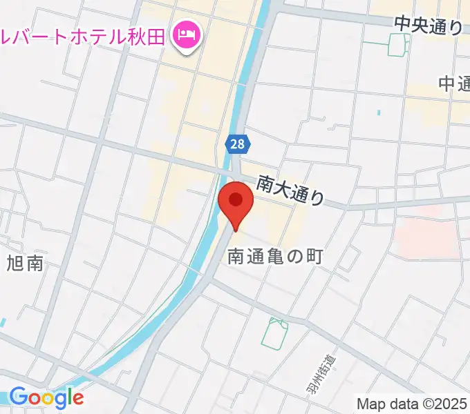 秋田ラウドアフェクションの地図