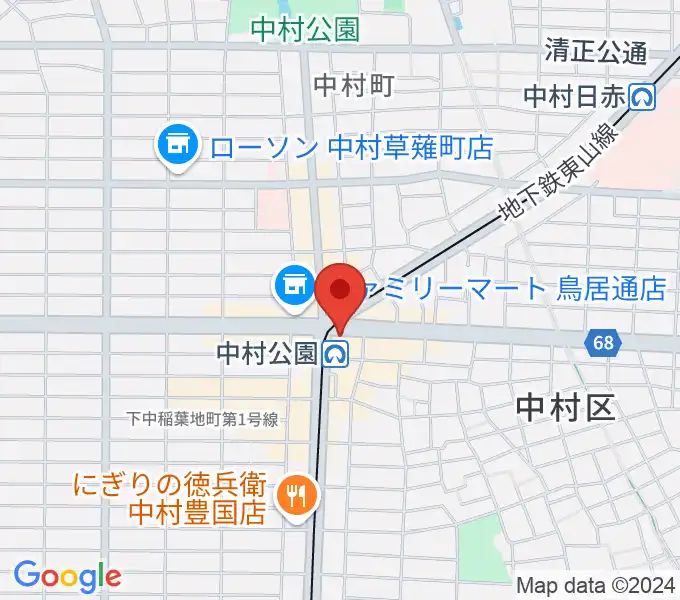 松栄楽器 名古屋店の地図