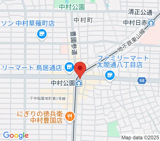 松栄楽器 名古屋店の地図