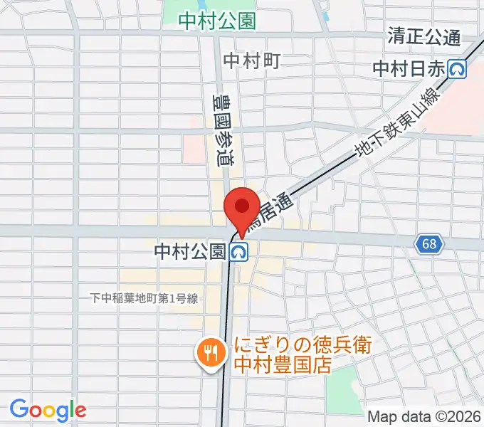 松栄楽器 名古屋店の地図