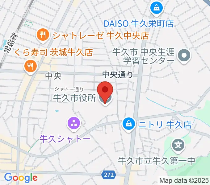 FMうしくうれしく放送（FM-UU）の地図
