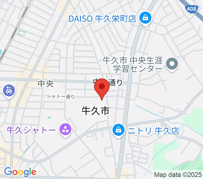 FMうしくうれしく放送の地図