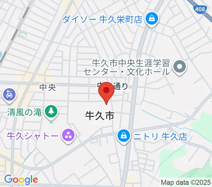 FMうしくうれしく放送の地図