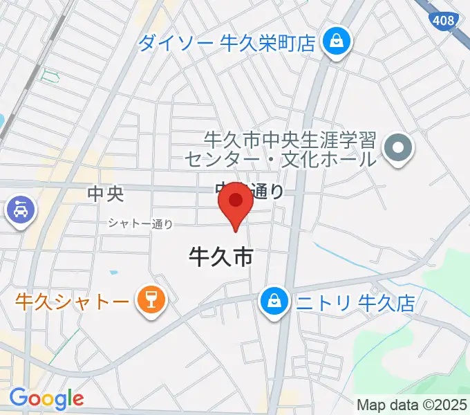 FMうしくうれしく放送の地図