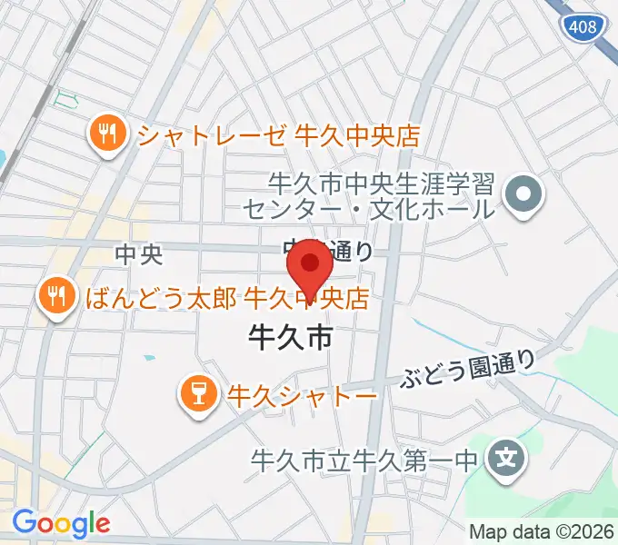 FMうしくうれしく放送の地図