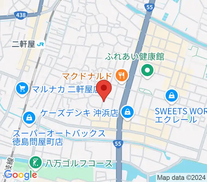 ユニスタイル沖浜の地図