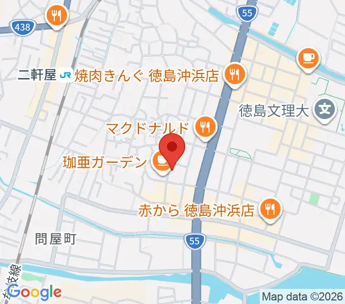 ユニスタイル沖浜の地図