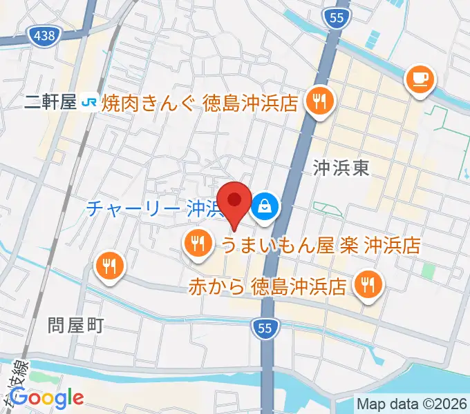 ユニスタイル沖浜の地図