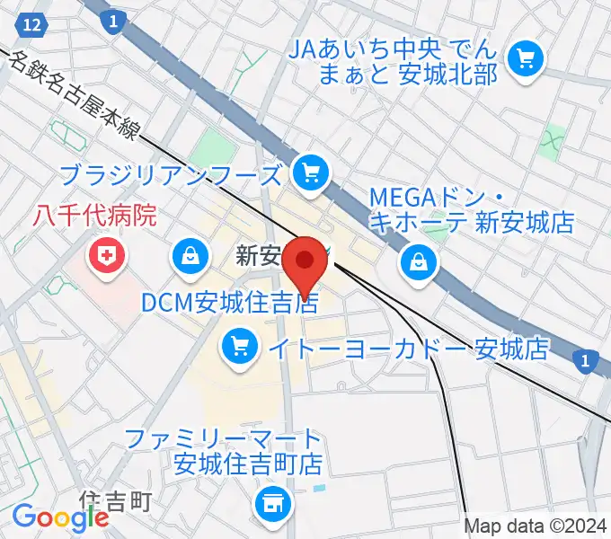 新安城RADIO CLUBの地図