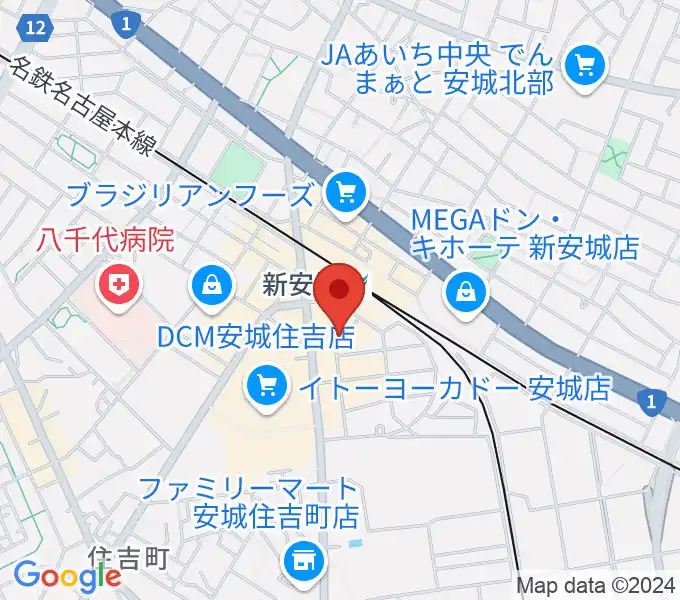 新安城RADIO CLUBの地図