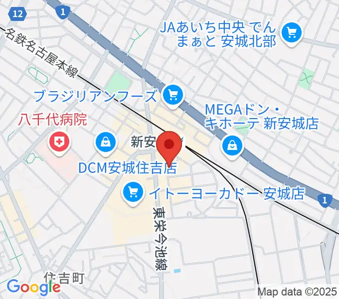 新安城RADIO CLUBの地図