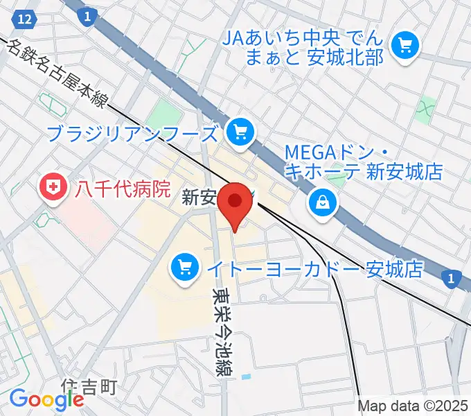 新安城RADIO CLUBの地図