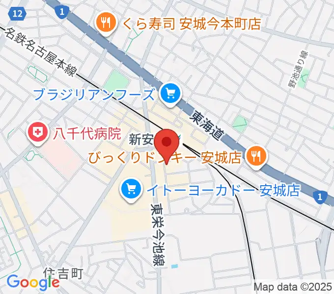 新安城RADIO CLUBの地図