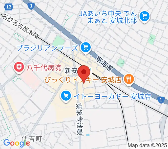 新安城RADIO CLUBの地図