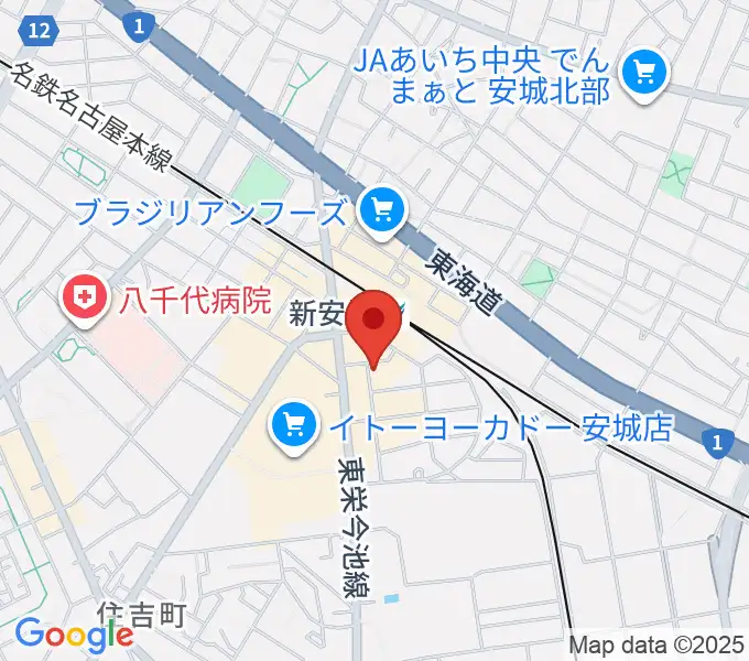 新安城RADIO CLUBの地図