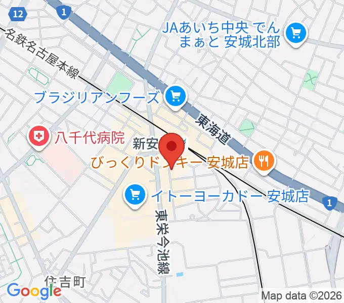 新安城RADIO CLUBの地図