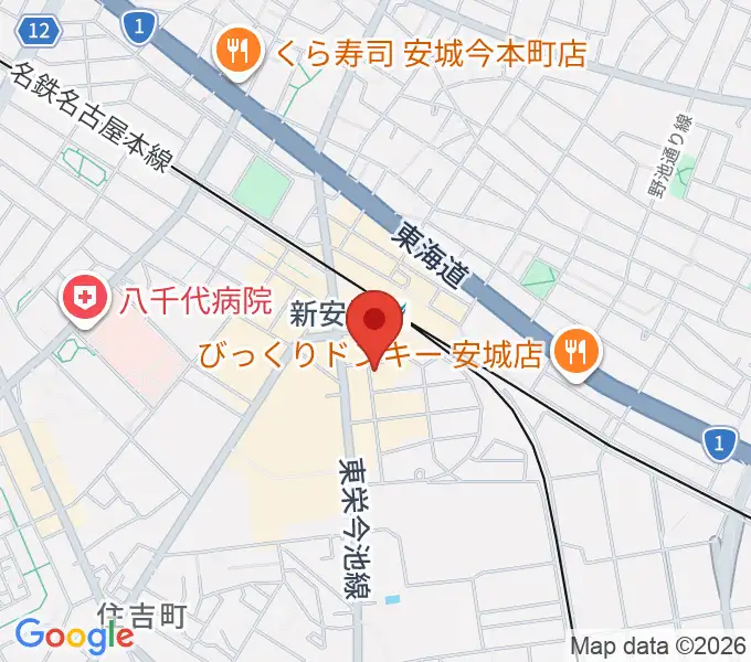 新安城RADIO CLUBの地図
