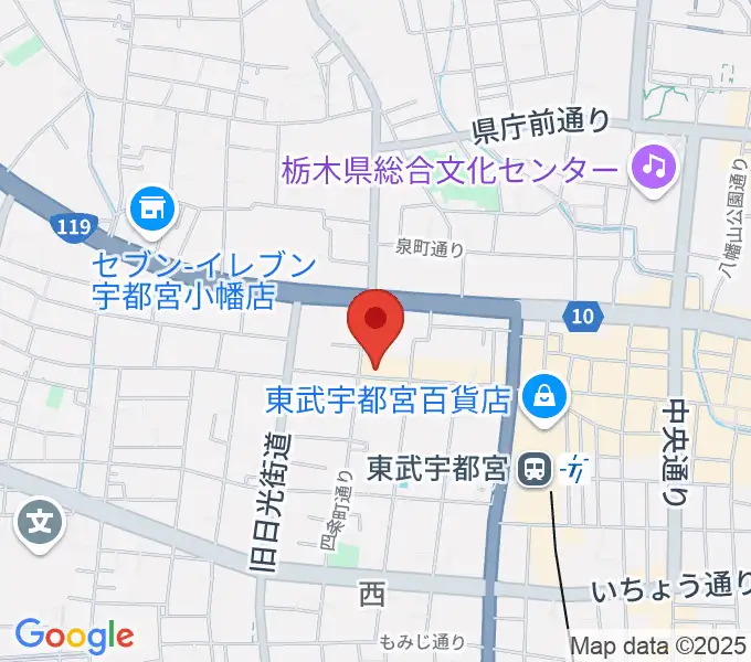 宇都宮HELLO DOLLYの地図
