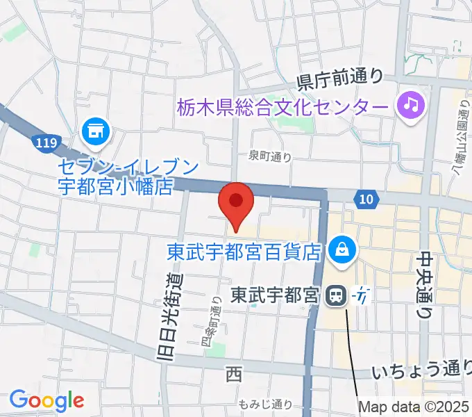宇都宮HELLO DOLLYの地図