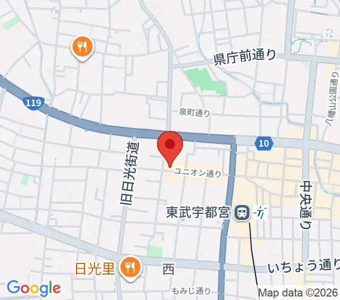 宇都宮HELLO DOLLYの地図